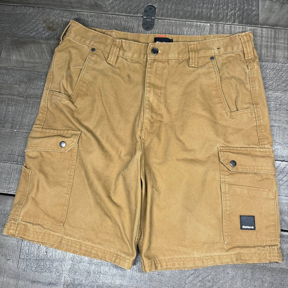 Men's Baggy Skater Workwear Diehard shorts‎ size 36 Cargo Pockets Heavy